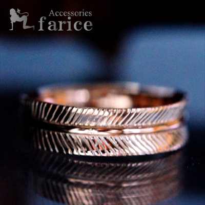 インディアンジュエリー フェザー 羽 ピンクシルバー メンズ レディース リング 指輪｜アクセサリーショップfarice