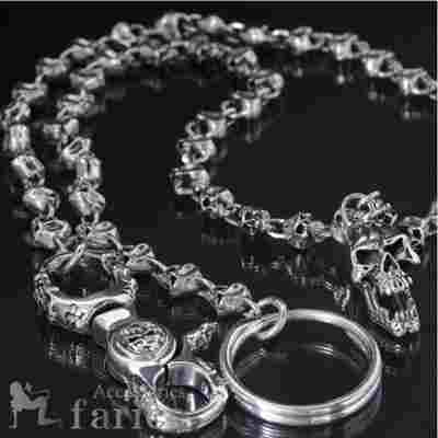 【美品】SKULL WORKS（スカルワークス） ウォレットチェーン 楽天市場】(クローズ ワースト) CROWS×WORST 鈴蘭 SKULL WORKS