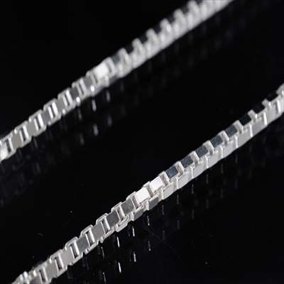 ベネチアン シルバーチェーン チェーンのみ シルバー925 ネックレスチェーン (幅1.8mm)|アクセサリーショップfarice