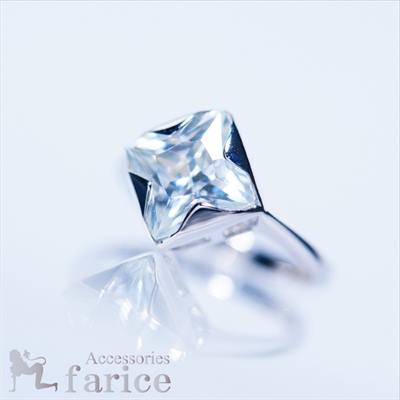 フラワーアレンジカットキュービックジルコニアジュエリーリング【8号】｜アクセサリーショップfarice