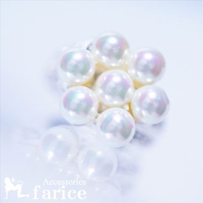 ゴージャス花モチーフ&エレガント クイーンパールサイドパヴェキュービックジルコニアリング｜アクセサリーショップfarice