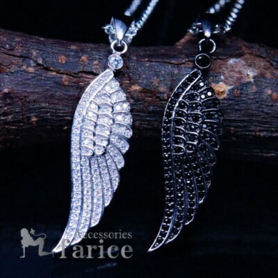 羽根モチーフ ネックレス 青い石付き 楽天市場】【ポイント2倍】エンジェルウィング〜天使の羽〜 K18WG