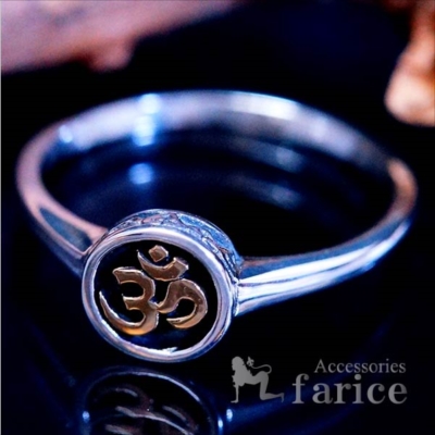 楽天市場】シルバー925 リング 不動明王 梵字 真言 スペーサー