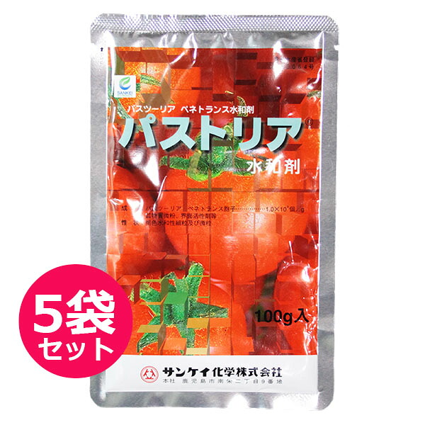 微生物殺虫剤 パストリア水和剤　100ｇ×5袋セット　微生物線虫防除剤　生物農薬　パスツーリア ペネトランス菌　天敵微生物農薬　ネコブセンチュウ　サツマイモネコブセンチュウ　有機農産物