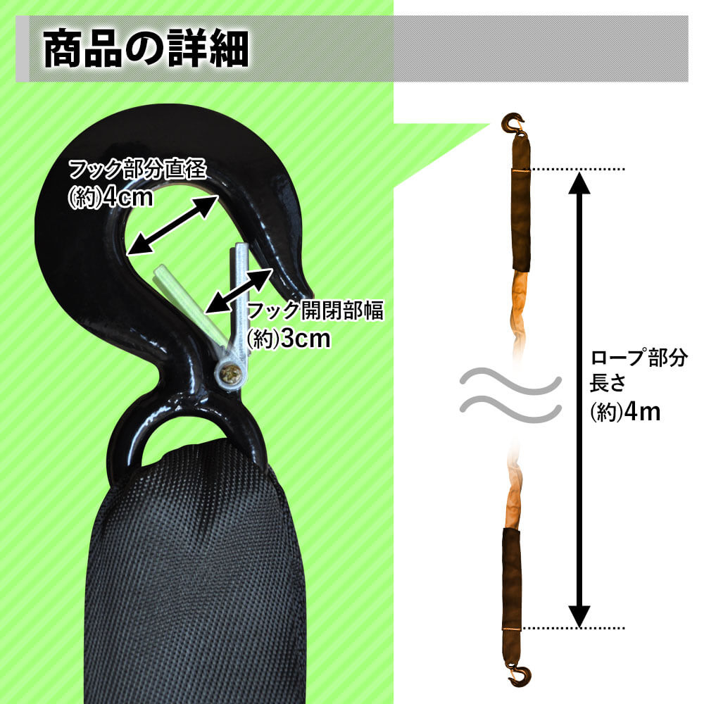 楽天市場 緊急用 牽引ロープ 最大破断力 14t 牽引フック けん引ロープ 牽引 けん引 伸縮 4m 道具 8t 5t エンスト スリップ 沼 泥 ぬかるみ 坂道 故障 脱輪 救助 移動 雪 脱出 装着 車 軽自動車 普通車 送料無料 ｅｔｃｅｔｅｒａ