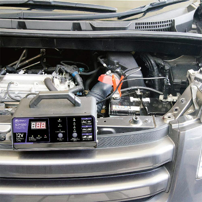 楽天市場 Meltec メルテック 全自動パルスバッテリー充電器 Scp 10 パルス充電 バッテリー 簡単 充電 全自動 非常用 12v 専用 電気 電源 2a 8a 12a バッテリー診断 充電器 充電機 エンジン始動 コンパクト 安心 安全 メンテナンス 送料無料 ｅｔｃｅｔｅｒａ