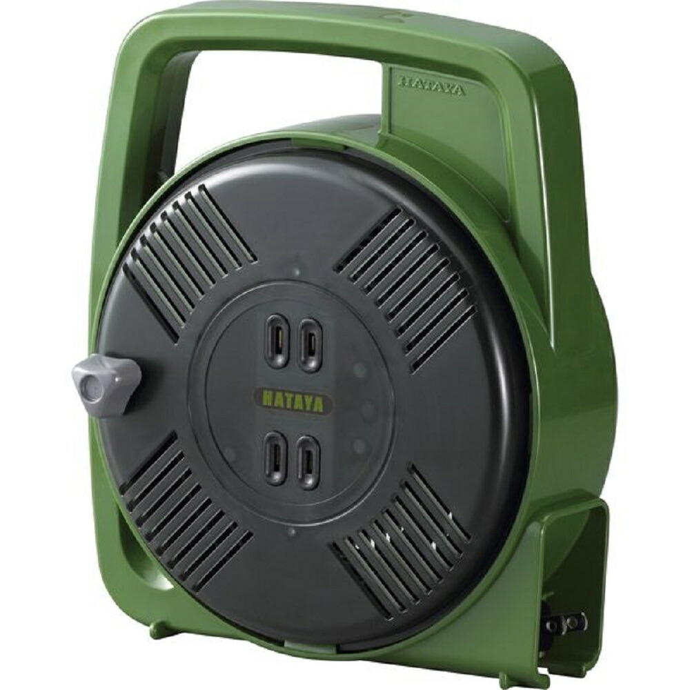 楽天市場 マックスリール リーラー 8m 屋内用 コードリール 延長コード 温度センサー オリーブ グリーン コンパクト 電源 延長 お庭 q バルコニー ガレージ ホットプレート 持ち運び ラクラク Diy 電気製品 送料無料 ｅｔｃｅｔｅｒａ