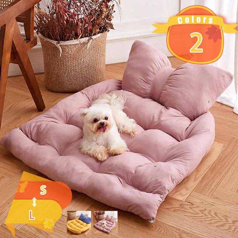 ペットクッション 犬 ペットベッド リボン 犬ベッド 犬ベッド 犬用 マット ベッド ペット用ベッド 小型犬 ペットのベット ペットマット 猫ベッド 猫用ベッド 猫用 オールシーズン 可愛いリボン付きペットクッション