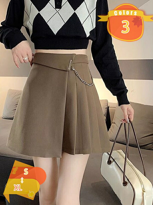 1000円OFFクーポン プリーツスカート スクール 女子高生 制服 インナー付き ミニスカート 大きいサイズ ハイウエスト 無地 セーラー服 学生服 女子会 コスプレ シンプル 通学 衣装 コスチューム ハロウィン 仮装 忘年会 結婚式 fascimo｜FASCIMO 9,976円