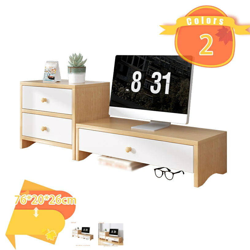 1000円OFFクーポン モニタースタンド 木製 机上ラック クランプ式 机上台 収納 木目 卓上 液晶モニター台 ノートパソコン収納 デスクラック オフィス テレワーク 在宅勤務 モニター台 コンパクト キーボード収納 PC台 組立かんたん 一段式 fascimo｜FASCIMO