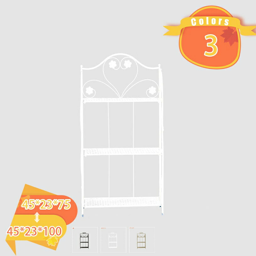 1000円OFFクーポン ラック ガーデンラック 3段 黒 屋外使用 スチールラック スリム 防錆 防サビ フラワースタンド プランターラック 園芸 ガーデニング 鉢置き 観葉植物 バルコニー ベランダ ブラック 書斎 ガーデン オフィス 園芸ラック fascimo｜FASCIMO