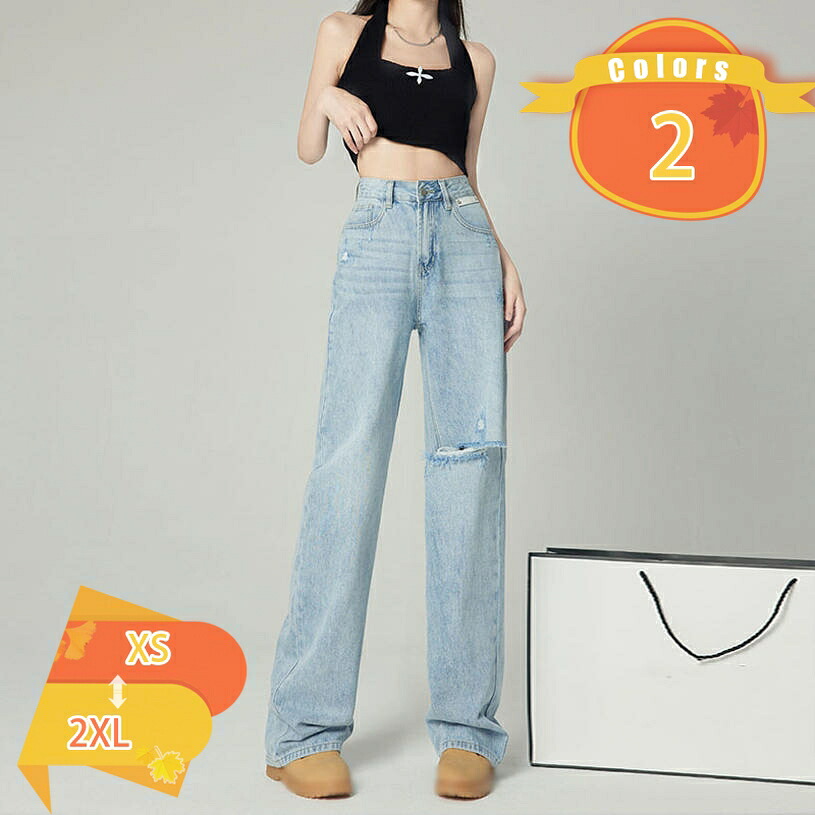 1000円OFFクーポン ロングパンツ レディース デニム ワイドパンツ 可愛い デニムパンツ ジーンズ 体型カバー 着やせ おしゃれ 美脚 美尻 カジュアル ボトムス パンツ ストレート ジーパン ワイドパンツ デニム オシャレ 通勤 fascimo｜FASCIMO
