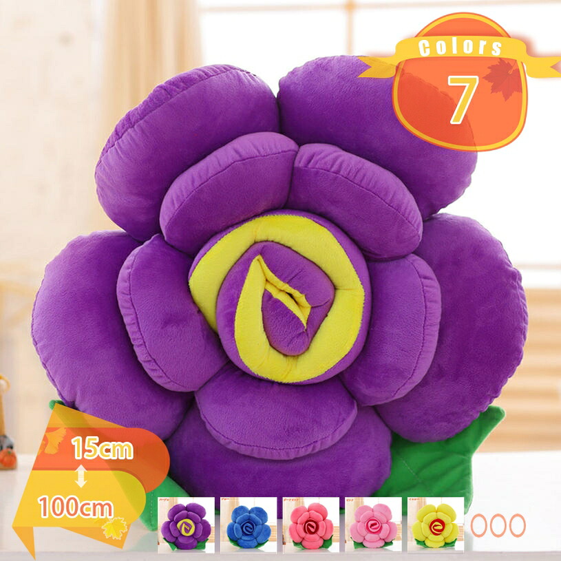 1000円OFFクーポン ふわふわ抱き枕 バラの花 可愛いうつぶせ寝枕 ソファーバック だきまくら 車用クッション 多用途 多目的 オフィス 装飾枕 ホーム 部屋 飾り プレゼント 立体花柄 結婚式 パーティー 背当たれ 腰当て 枕・抱き枕 fascimo｜FASCIMO