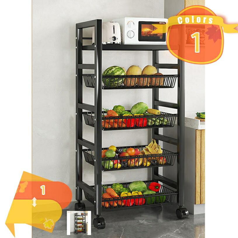 1000円OFFクーポン キッチンワゴン ワゴン キャスター付きワゴン キッチンワゴン 収納カート 大容量 組立簡単 おしゃれ キャスター付き ボックス 収納棚 小物収納 浴室 リビングルートイレ用 寝室用 キャスター付き 洗面所 収納 fascimo｜FASCIMO