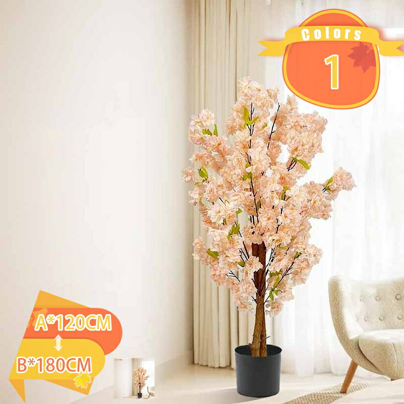 1000円OFFクーポン 桜 人工木 ピンク桜 鉢植え 願いの木 屋内 庭 オフィス パーティー ウェディング ホテル用 人工観葉植物 フェイクグリーン 観葉樹 造花 枯れない 水やり不要 簡単世話いらず おしゃれ インテリア ホーム デコレーション 室内 装飾 fascimo｜FASCIMO
