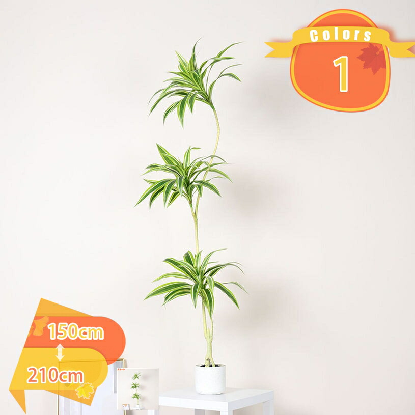 2000円OFFクーポン ドラセナ 観葉植物 人工樹木 本物そっくり 造花 大型 水やり不要 枯れない 幸福の木 フェイクグリーン インテリア飾り おしゃれ シンプル 風水 開運 感謝の木 室内 オフィス ギフト プレゼント 事業所 店舗 開店祝い 移転祝い fascimo|FASCIMO