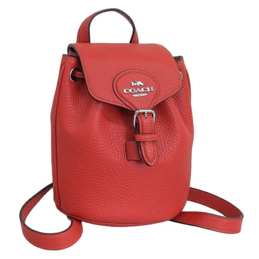 コーチ バッグ レディース 2WAY リュックサック ショルダーバッグ アウトレット品 レザー レッド LTH AMELIA BP CL408SVRCK COACH スーパーセール
