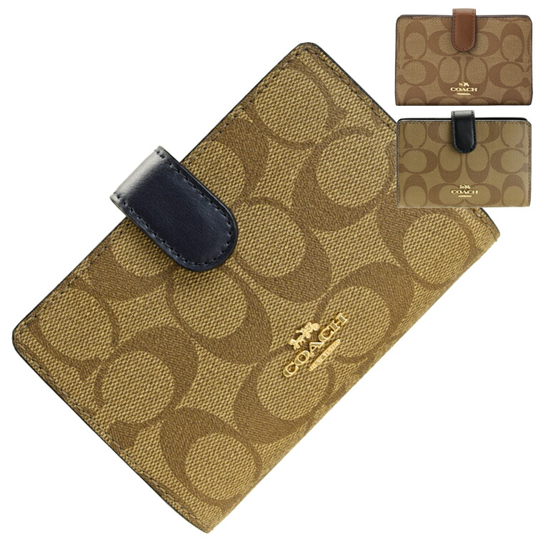 楽天市場 コーチ Coach ショップ袋付き 二つ折り財布 6390 L字ファスナー 小銭入れ パスケース さいふ サイフ 財布 カード入れ 多い レディース かわいい 可愛い 軽い ブランド 本革 アウトレット 母の日 早割 Fascino