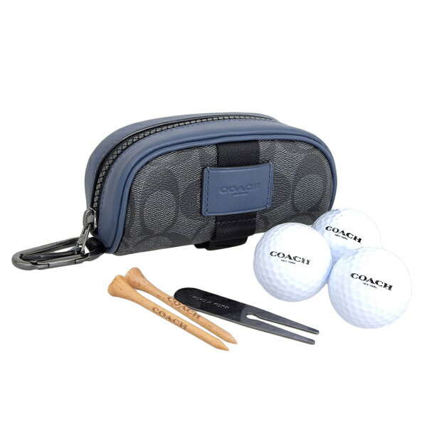 コーチ Coach ゴルフボールケース ポーチ バッグ チャコール ブルー メンズ レディース C4267qbep7 Zz アウトレット 最安値挑戦