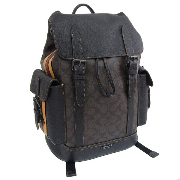 【楽天市場】コーチ バッグ メンズ アウトレット バックパック マホガニー バターカップ マルチ ハドソン シグネチャー キャンバス