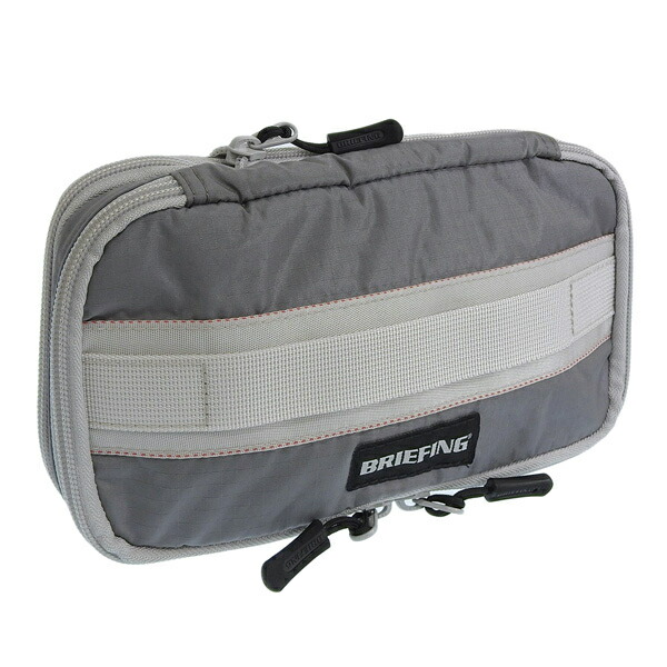 ブリーフィング 小物 メンズ レディース ポーチ アウトレット品 ライトグレー EXPAND MULTI ROUND POUCH BRG221G06-015 BRIEFING スーパーセール