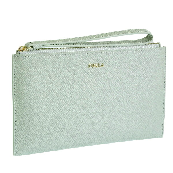 フルラ 小物 レディース ポーチ ミニクラッチ アウトレット品 レザー グリーン CLASSIC XL ENVELOPE WE00256BX0306FEL00 FURLA スーパーセール