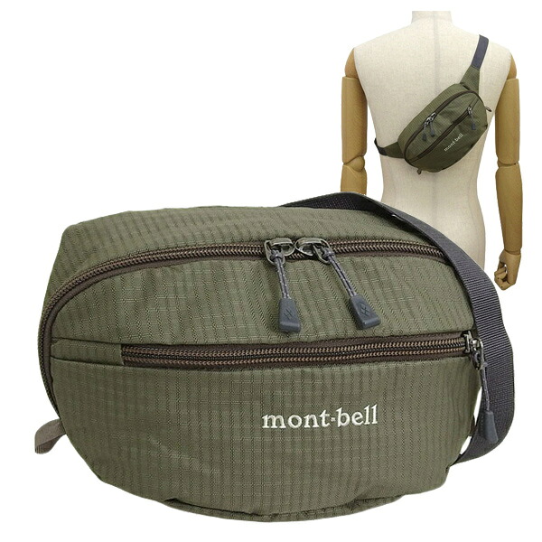 モンベル バッグ メンズ レディース ボディバッグ Mサイズ カーキ DELTA GUSSET POUCH M DGP-RMKHBN MONT BELL
