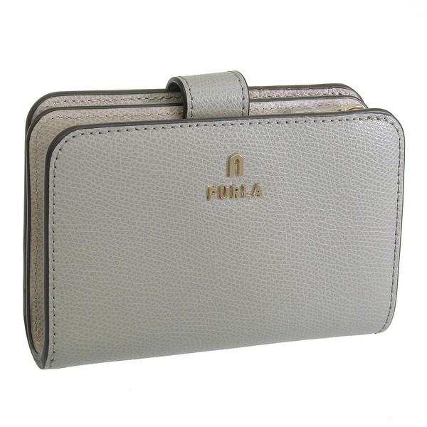 フルラ 財布 レディース 二つ折り財布 レザー グレー FURLA CAMELIA M COMPACT WALLET WP00314ARE0003402S FURLA