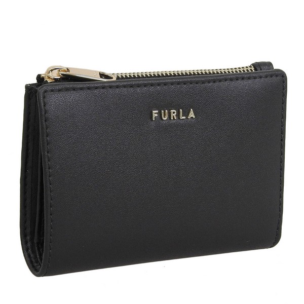 フルラ 財布 レディース 二つ折り財布 アウトレット品 レザー ブラック CLASSIC S BI-FOLD S Z/W WALLET PCK5CL0BX3104O6000 FURLA｜RINRE （リンレ）