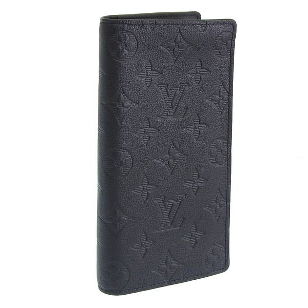 ルイヴィトン 銭入れ メンズ 長銭入れ モノグラム 影ぼうし 黒いこと ポルトフォイユ・ブラザ M62900 LOUIS VUITTON