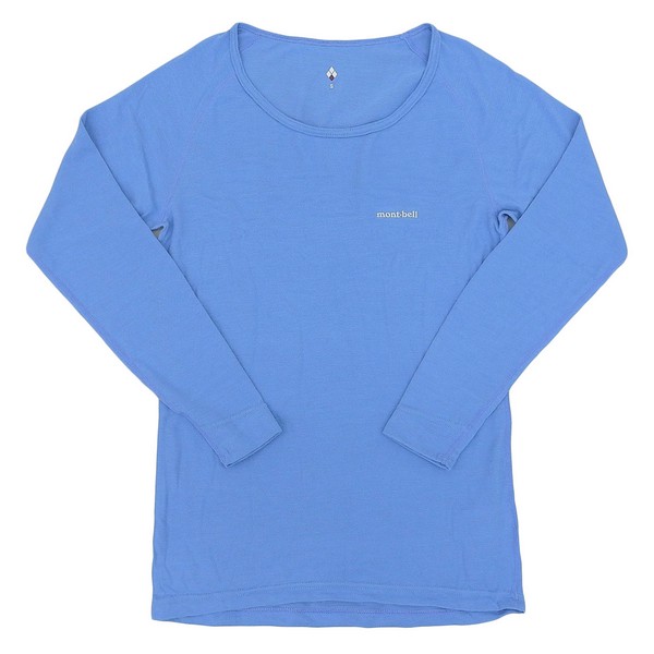 モンベル 衣類 レディース インナー XLサイズ ブルー ジオラインL.W. ラウンドネックシャツ Women's RXL1107733BL Montbell