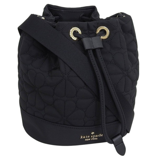 ケイトスペード 御徒面子 レディース ショルダーバッグ 逃げ道 黒いこと spade flower qu sm bucket KK076-001 KATE SPADE
