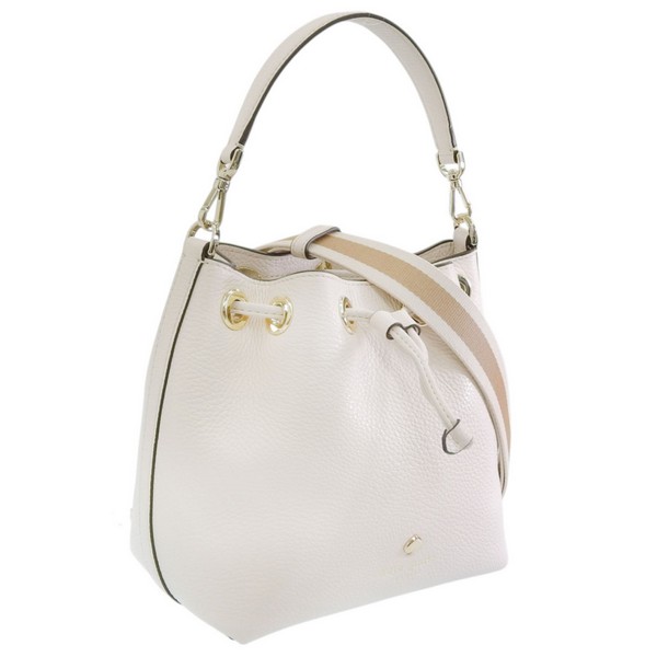 ケイトスペード バッグ レディース 2WAY ショルダーバッグ アウトレット レザー ホワイト emma pebbled leather small bucket KK071-100 KATE SPADE|RINRE (リンレ)
