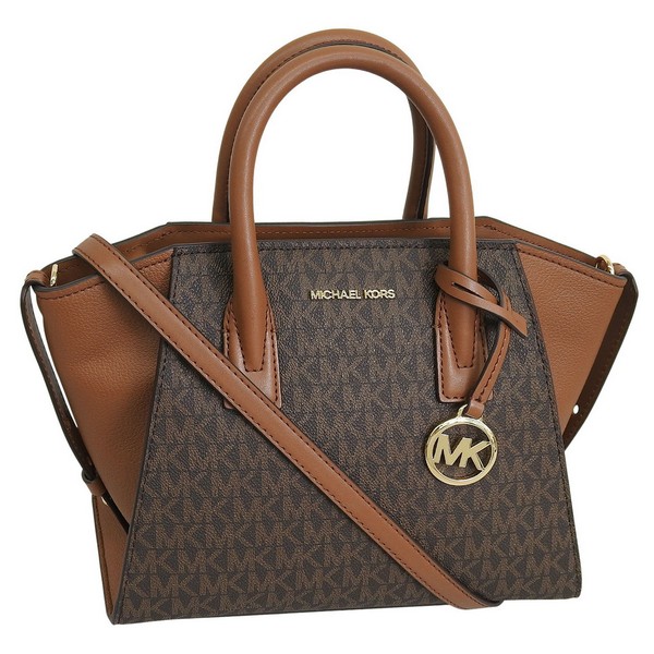 マイケルコース バッグ レディース 2WAY ショルダーバッグ ハンドバッグ アウトレット ブラウン AVRIL SM TZ SATCHEL 35F4G4VS1B-BROWN MICHAEL KORS