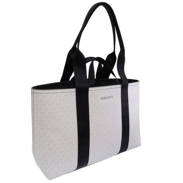 マイケルコース バッグ メンズ 2WAY トートバッグ アウトレット ホワイト COOPER DUAL HANDLE TOTE W ZIP 37S5LCOT9B-BRIWHT MICHAEL KORS A4対応