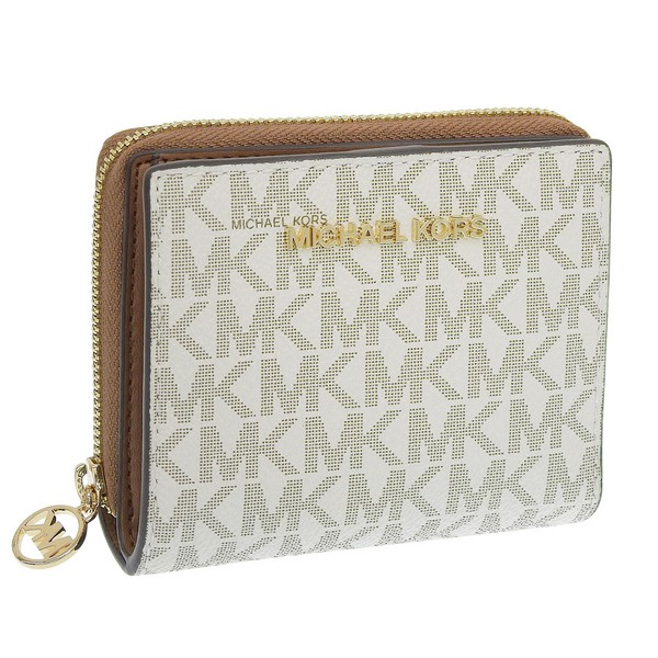 マイケルコース 財布 レディース 二つ折り財布 アウトレット ホワイト JET SET TRAVEL D35H3GTVF2B-150 MICHAEL KORS｜RINRE （リンレ）
