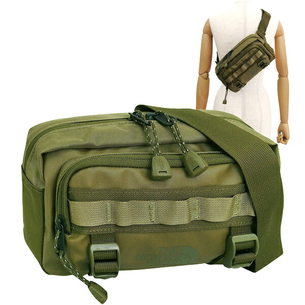 北の方人間の顔 御徒面子 レディース 上半身御徒面子 オリーブ緑であること BASE CAMP LUMBAR NF0A8BK5-C7E-SEED THE NORTH FACE バッグ-レディースバッグ