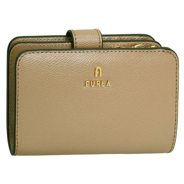 フルラ 財布 レディース 二つ折り財布 レザー ベージュブラウン FURLA CAMELIA M COMPACT WALLET WP00314ARE0001257S FURLA