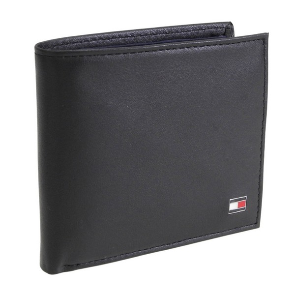 トミーヒルフィガー 財布 メンズ 二つ折り財布 レザー ブラック YEN BILLFOLD W COIN PURSE 31TL25X003-001 Tommy Hilfiger