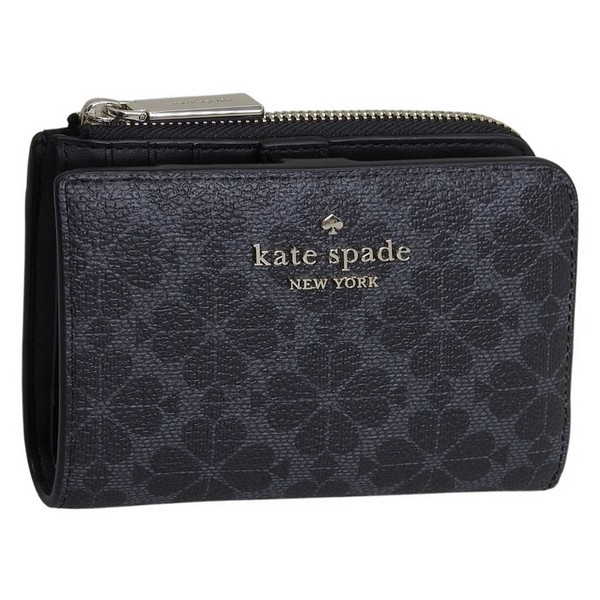 ケイトスペード 財布 レディース 二つ折り財布 アウトレット ブラック WALLETS SM LZIP WAL KN768-001 KATE SPADE