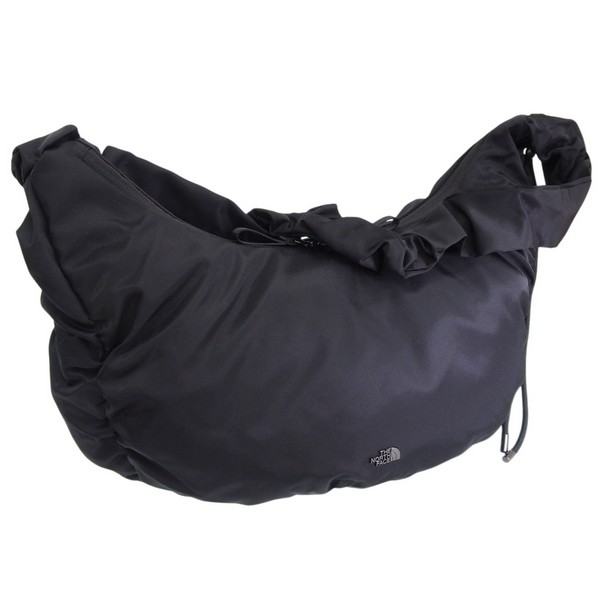 北の方人間の顔 御徒面子 レディース ショルダーバッグ ナイロン 黒いこと BONNEY HOBO BAG L NN2PR66L-BLK THE NORTH FACE
