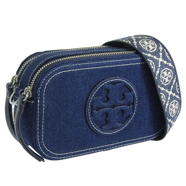 トリーバーチ 御徒面子 レディース ショルダーバッグ ジーンズ ローヤルネイビー MILLER DENIM MINI CROSSBODY BAG 169246-403 TORY BURCH