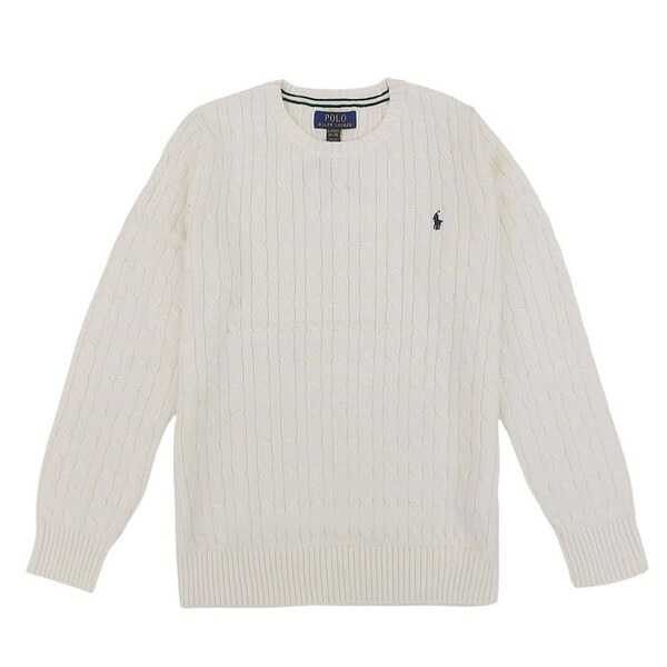 ラルフローレン 衣類 レディース ガールズ ボーイズ ニット M(10-12) コットン ホワイト C CORE 323702674024MWH RALPH LAUREN