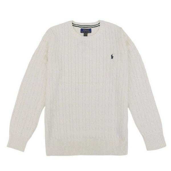 ラルフローレン 衣類 レディース ガールズ ボーイズ ニット XL(18-20) ホワイト C CORE 323702674024XLWH RALPH LAUREN