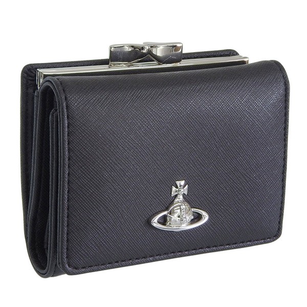 ヴィヴィアンウエストウッド 財布 レディース 三つ折り財布 ブラック SMALL FRAME WALLET 5115002MWS0021N401 VIVIENNE WESTWOOD