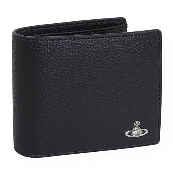 ヴィヴィアンウエストウッド 財布 メンズ 二つ折り財布 レザー ブラック MAN WALLET WITH COIN POCKET 5115003NMS000DN403 VIVIENNE WESTWOOD