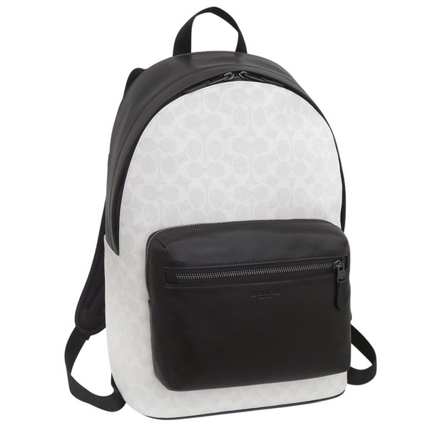 コーチ バッグ メンズ リュックサック アウトレット チョーク&times;ブラック WEST BP SIG CV925QBMQV COACH A4対応｜RINRE （リンレ）