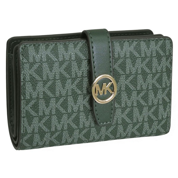 マイケルコース 財布 レディース 二つ折り財布 アウトレット グリ－ン D35S5GGRF6V-321 MICHAEL KORS