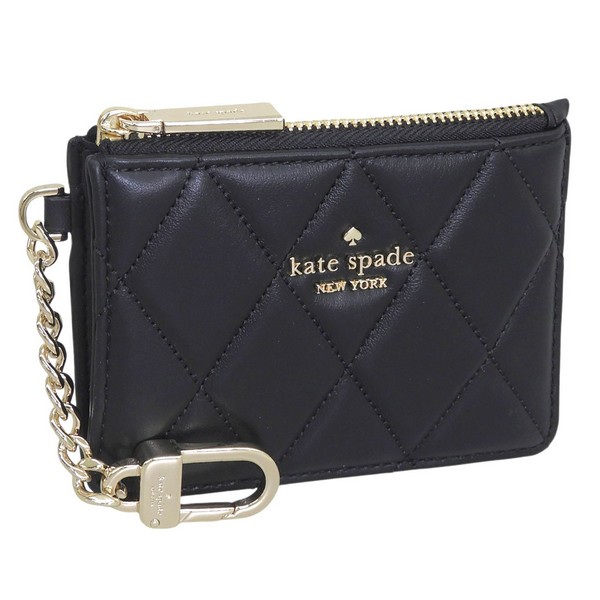 ケイトスペード 小物 レディース カードケース アウトレット レザー ブラック WALLETS KEY RING CH KN772-001 KATE SPADE