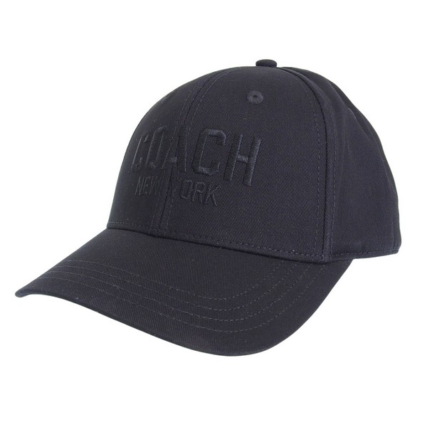 コーチ職 かぶり笠 メンズ レディース 鳥打ち帽 XS/S 綿織物 黒いこと COACH EMBROIDERED BASEBALL HAT 29CO100321001BKS COACH 帽子-キャップ